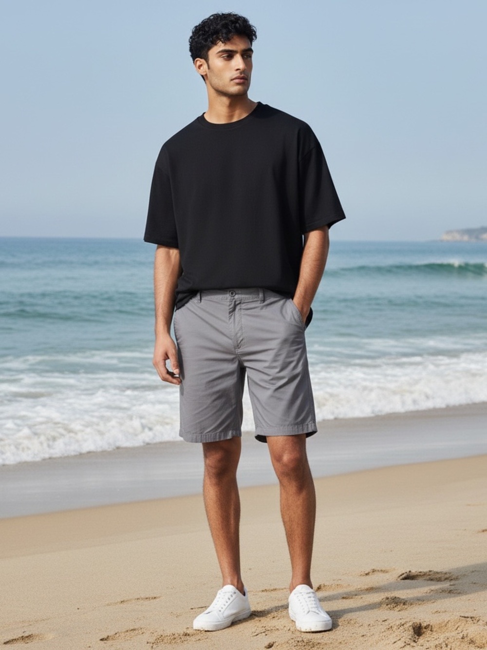 J. Crew Charcoal Flat Front stretch Shorts men’s 35” waist gorpcore hiking 🥾 🏔️